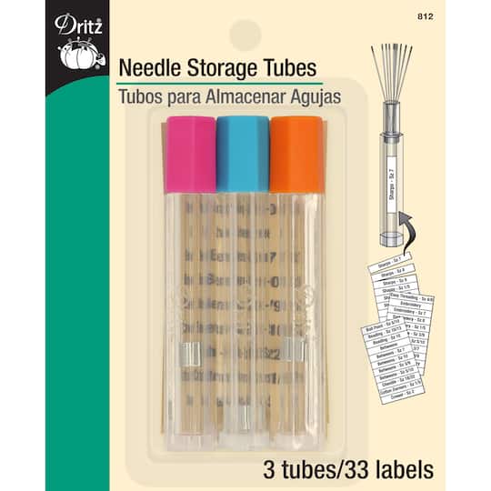 Dritz&#xAE; Needle Storage Tubes, 3ct.